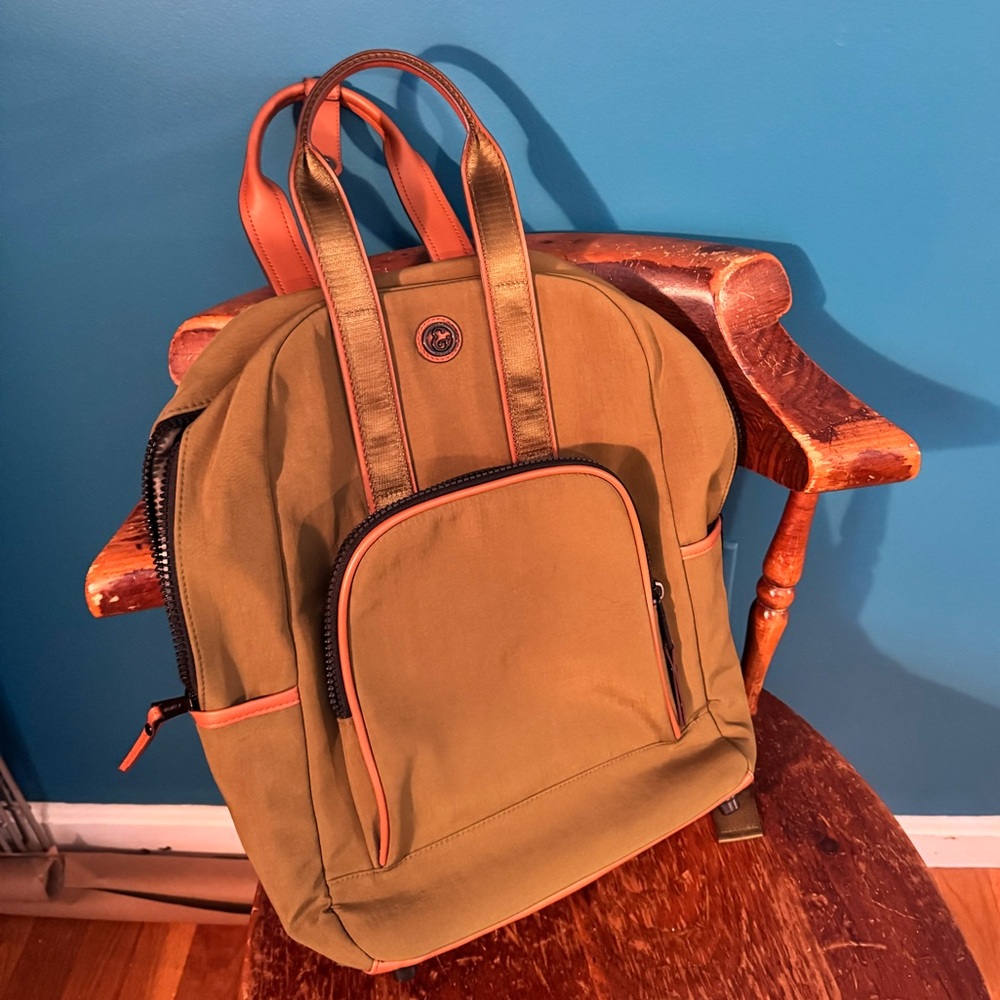 Joan & David Olive Green Laptop Bag